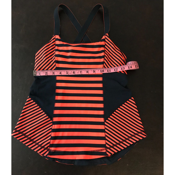 Lululemon Work It Out Tank Sea Stripe Light Flare Inkwell/Classic Stripe Light-8 - Picture 5 of 10